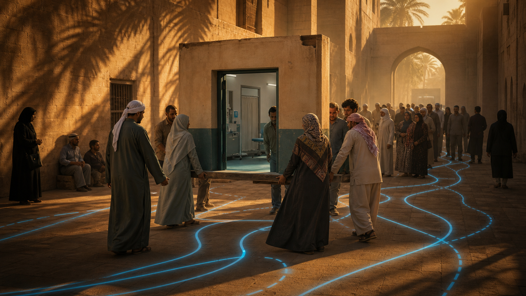 Official film image from The City That Rehearses Tomorrow