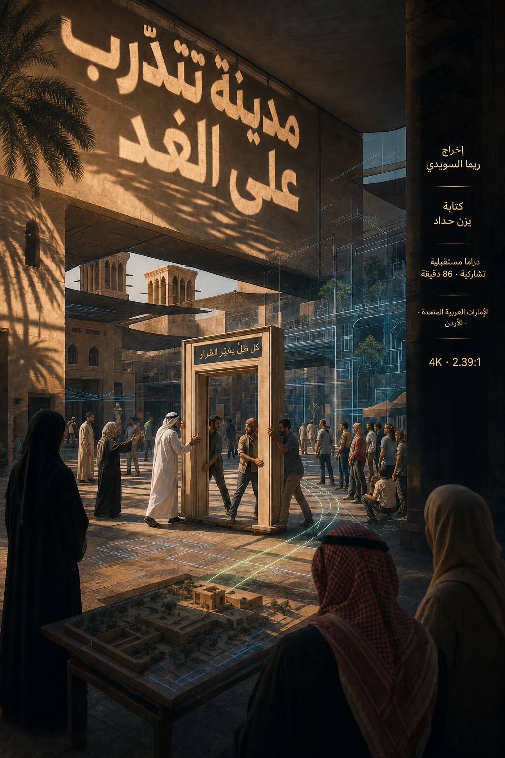 Theatrical key art for The City That Rehearses Tomorrow