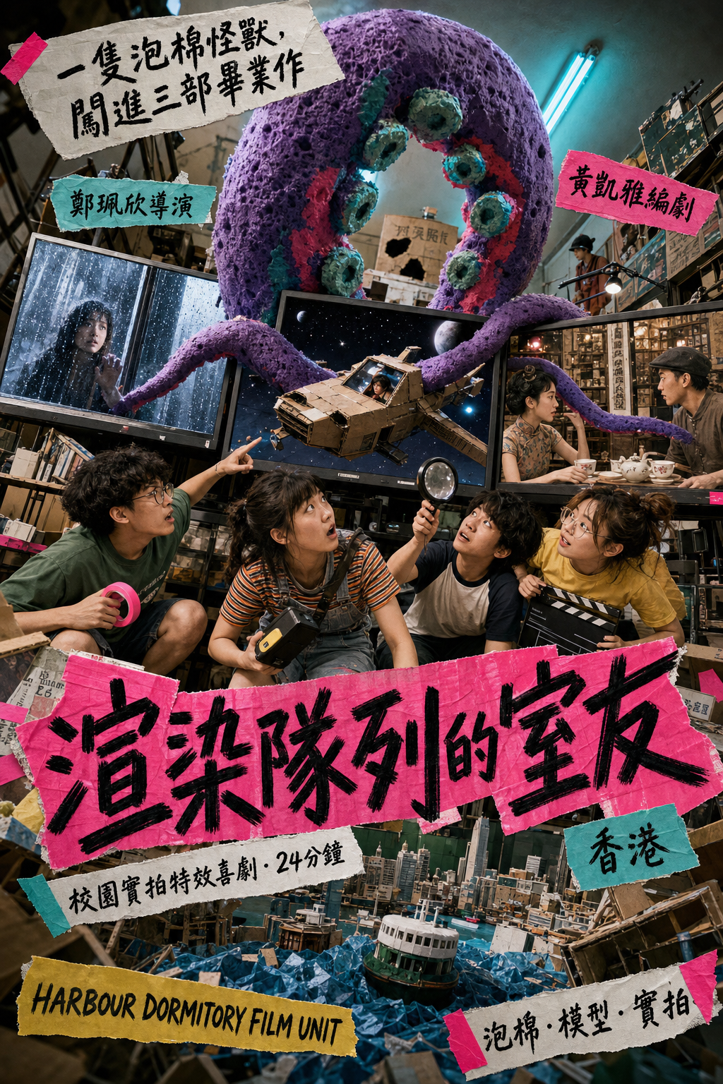 Theatrical key art for Roommates in the Render Queue