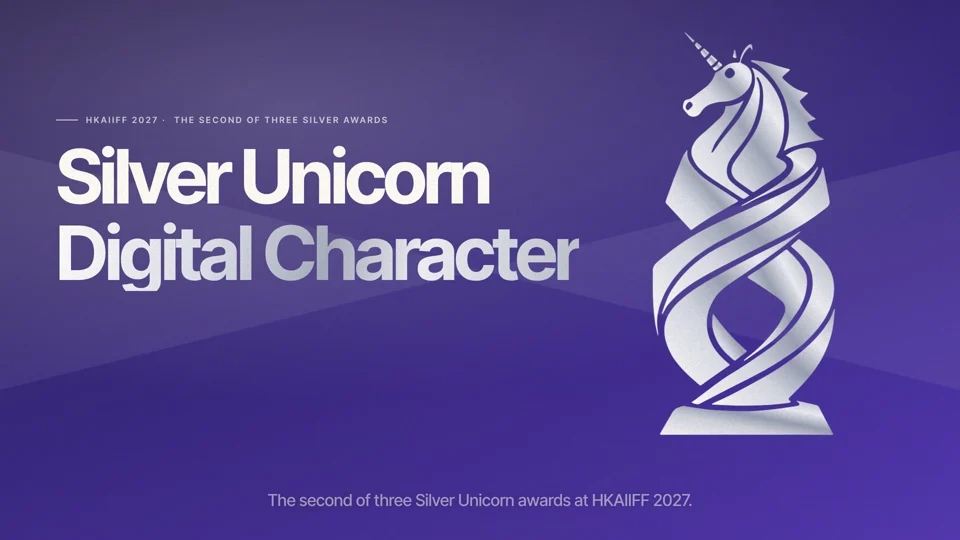 HKAIIFF2027 · Silver Unicorn · Digital Character